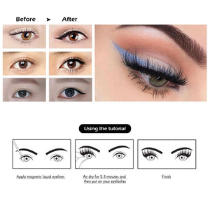 Magnetic False Eyelashes Kit