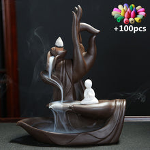 Load image into Gallery viewer, Little Monk Backflow Incense Burner
