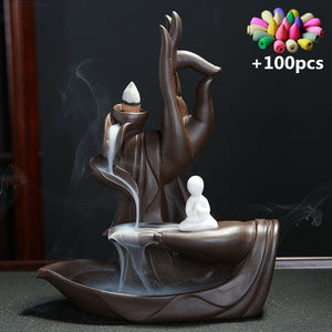 Little Monk Backflow Incense Burner