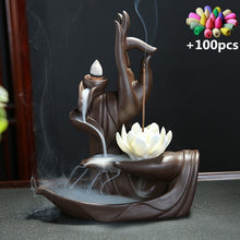 Load image into Gallery viewer, Little Monk Backflow Incense Burner
