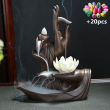 Load image into Gallery viewer, Little Monk Backflow Incense Burner