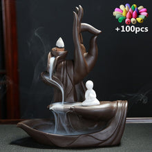 Load image into Gallery viewer, Little Monk Backflow Incense Burner